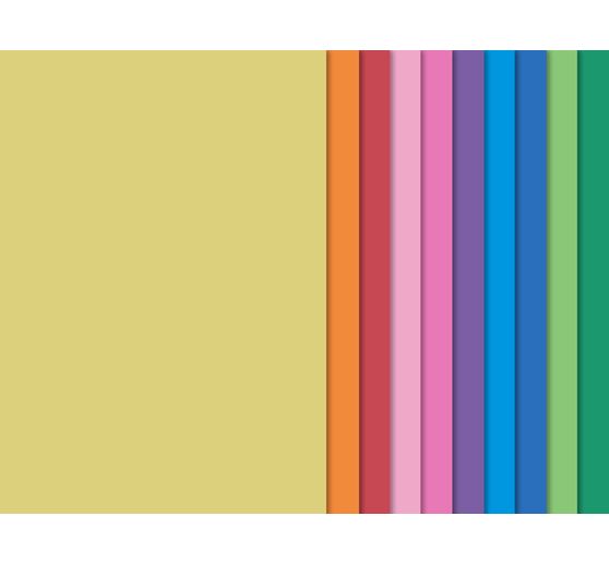 VBS Moosgummi set "Trendy", 10 Farben, 2 mm