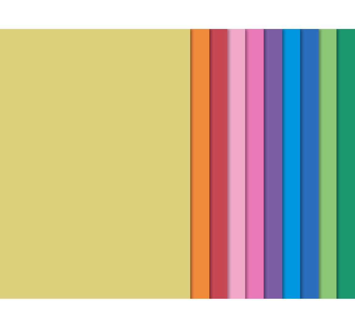 VBS Moosgummi set "Trendy", 10 Farben, 2 mm