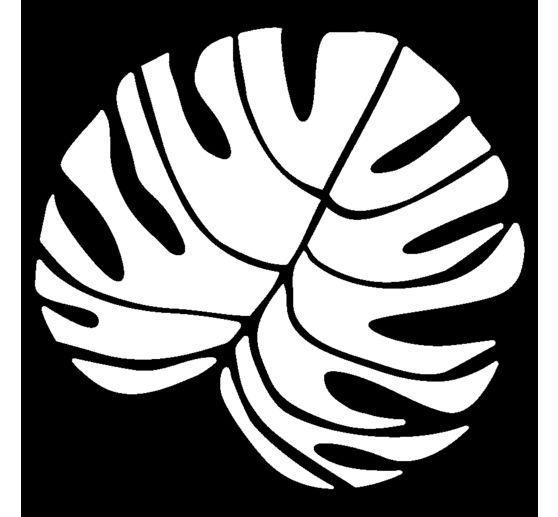 Schablone "Big Monstera Blatt"