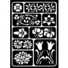 VBS Stencil, self-adhesive, DIN A5 Flowers