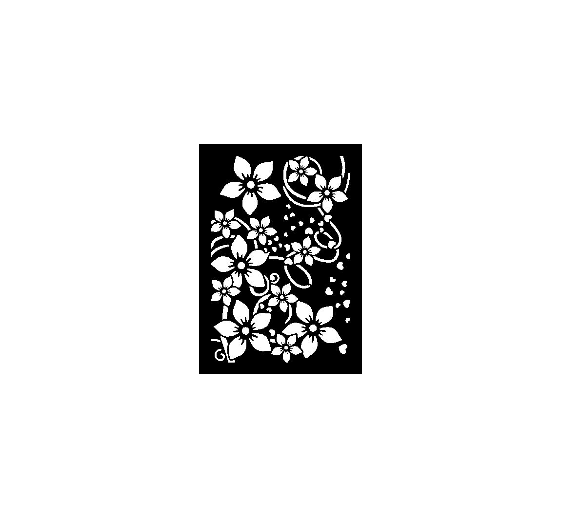 Schablone DIN A4 - Flower