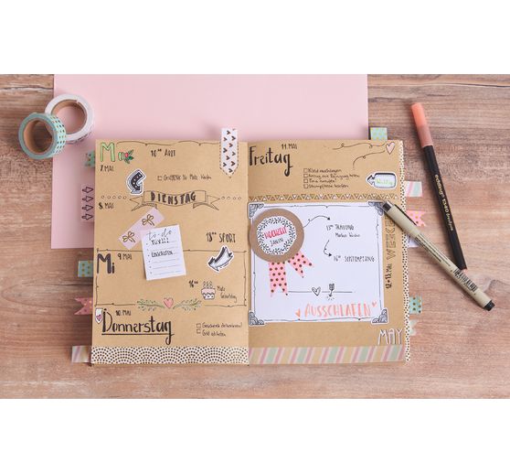 Bullet Journal Schablone "Banner"
