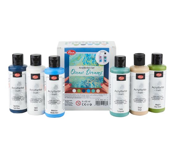 Viva Decor Acrylfarben-Set "Ocean Dreams"