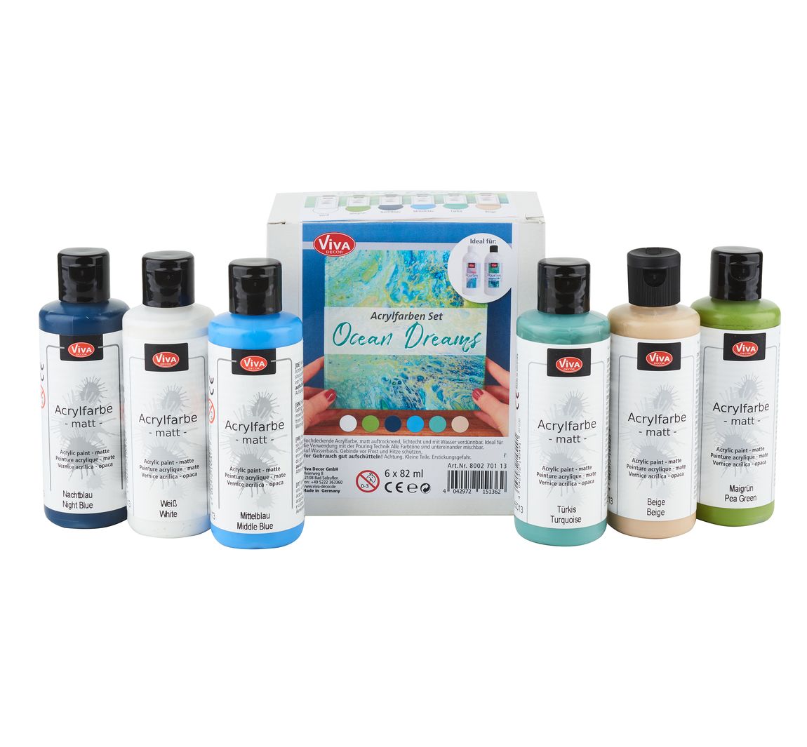 Viva Decor Acrylfarben-Set "Ocean Dreams"