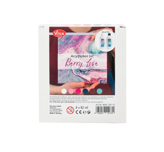 Viva Decor Acrylfarben-Set "Berry Love"