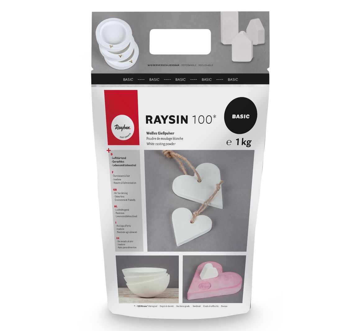 Gießpulver "Raysin 100", weiß - 1 kg