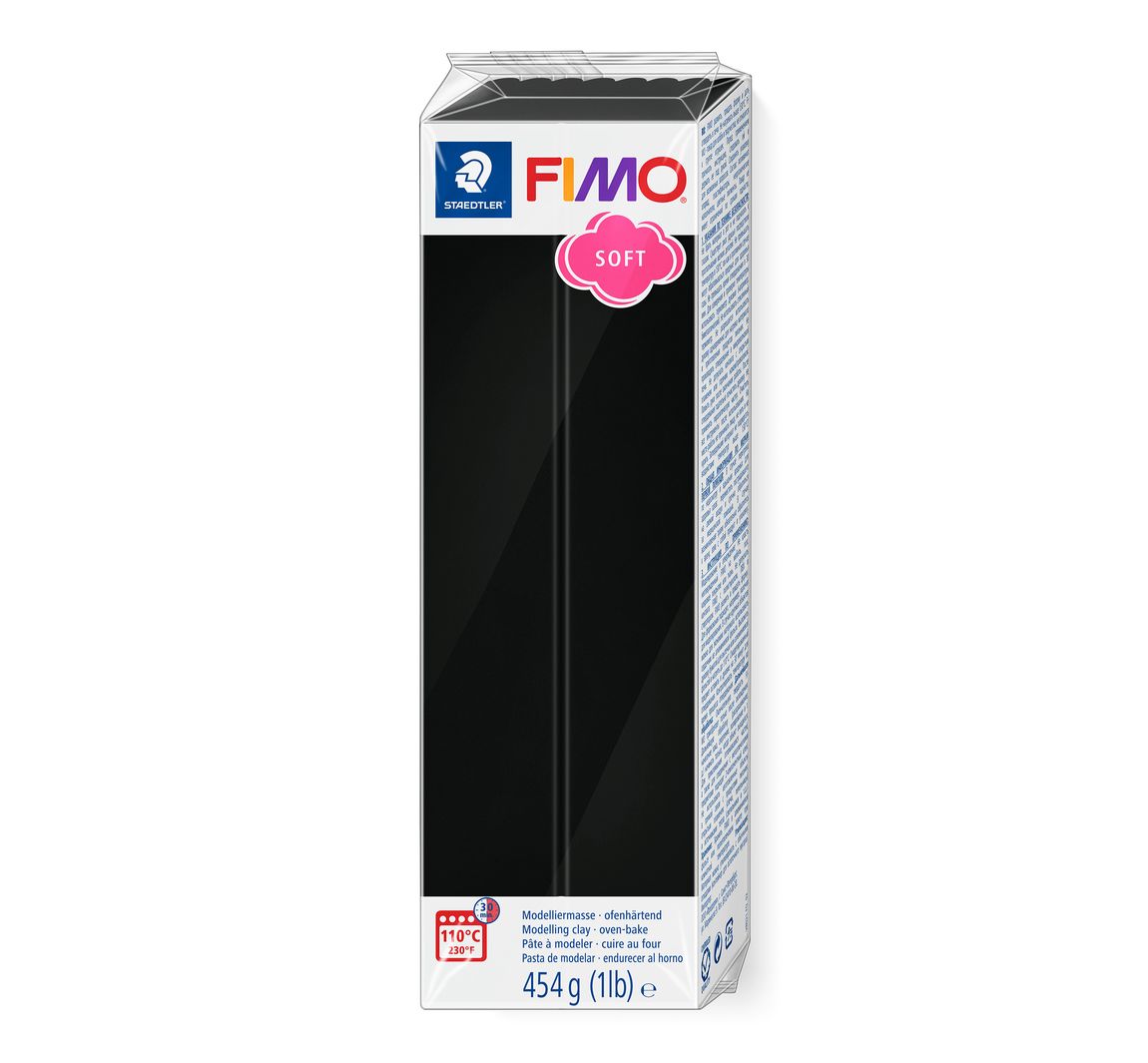 FIMO soft Großblock - Schwarz