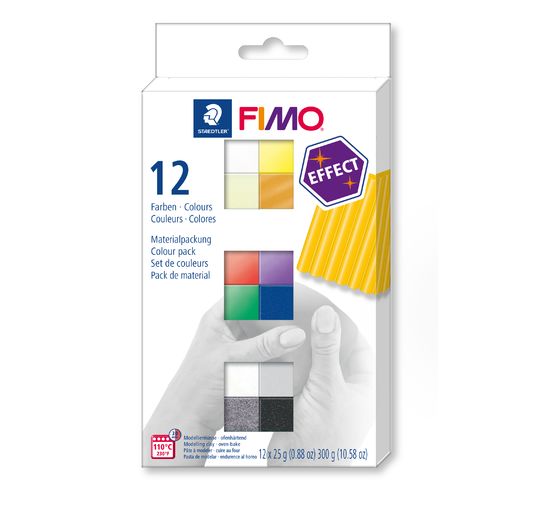 FIMO soft Materialpackung "Effect", 12er-Set