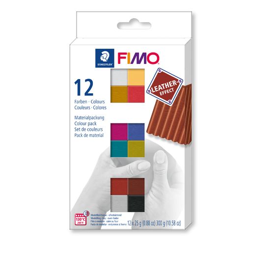 FIMO soft Materialpackung "Leder Effekt"