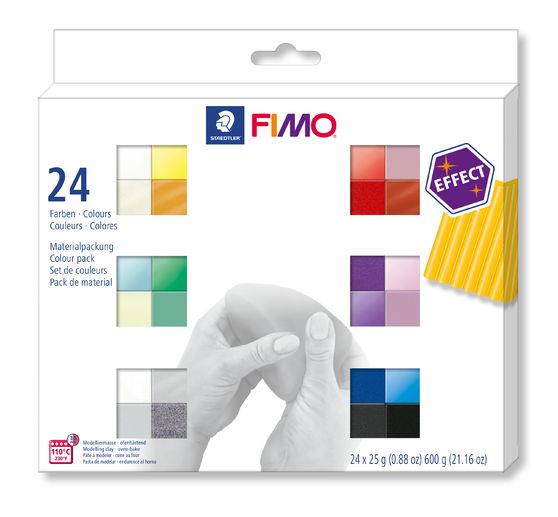 FIMO soft Materialpackung "Effect", 24er-Set