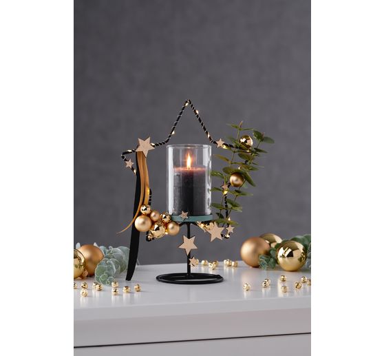 Weihnachtskugeln aus Glas am Draht