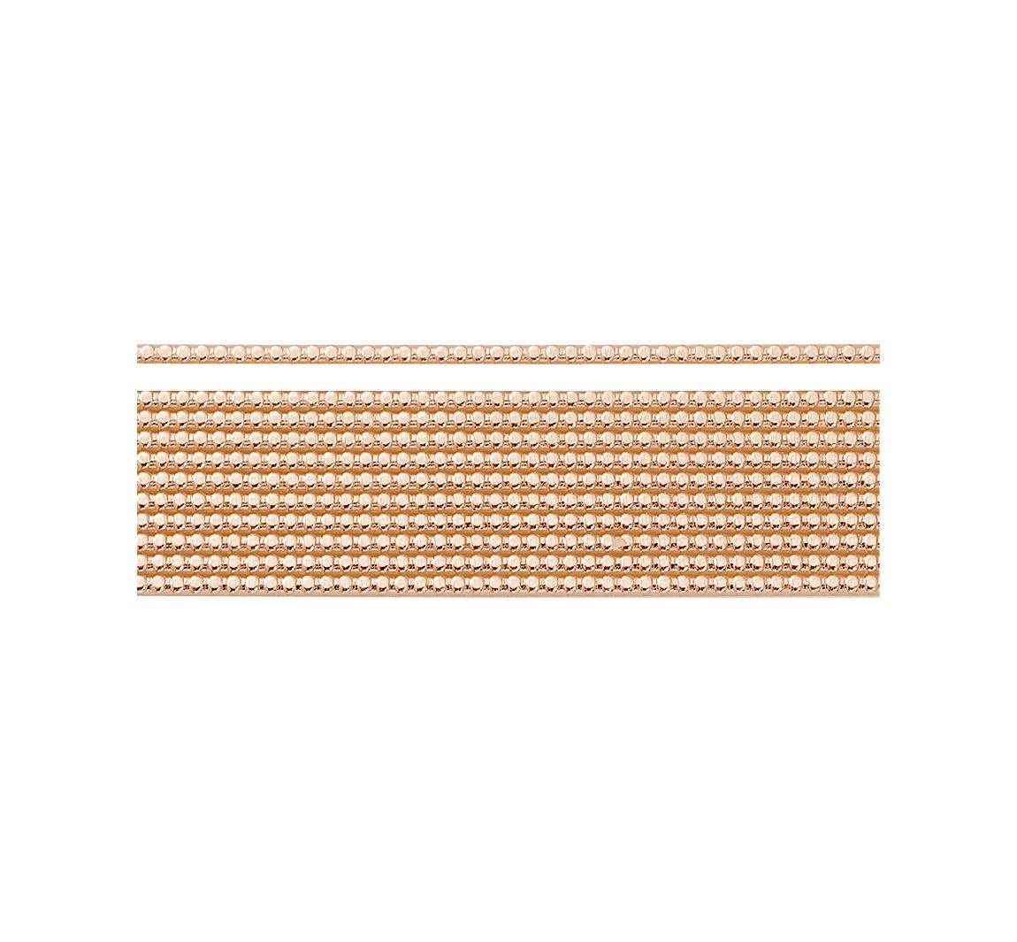 Verzierwachs-Perlstreifen - Roségold-Glänzend