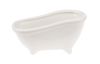 Keramik-Seifenschale "Badewanne", 15x7x7,2cm, weiß glänzend