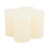 Marble Kerze, durchgefärbt, 4er-Pack
