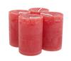 Marble Kerze, durchgefärbt, 4er-Pack