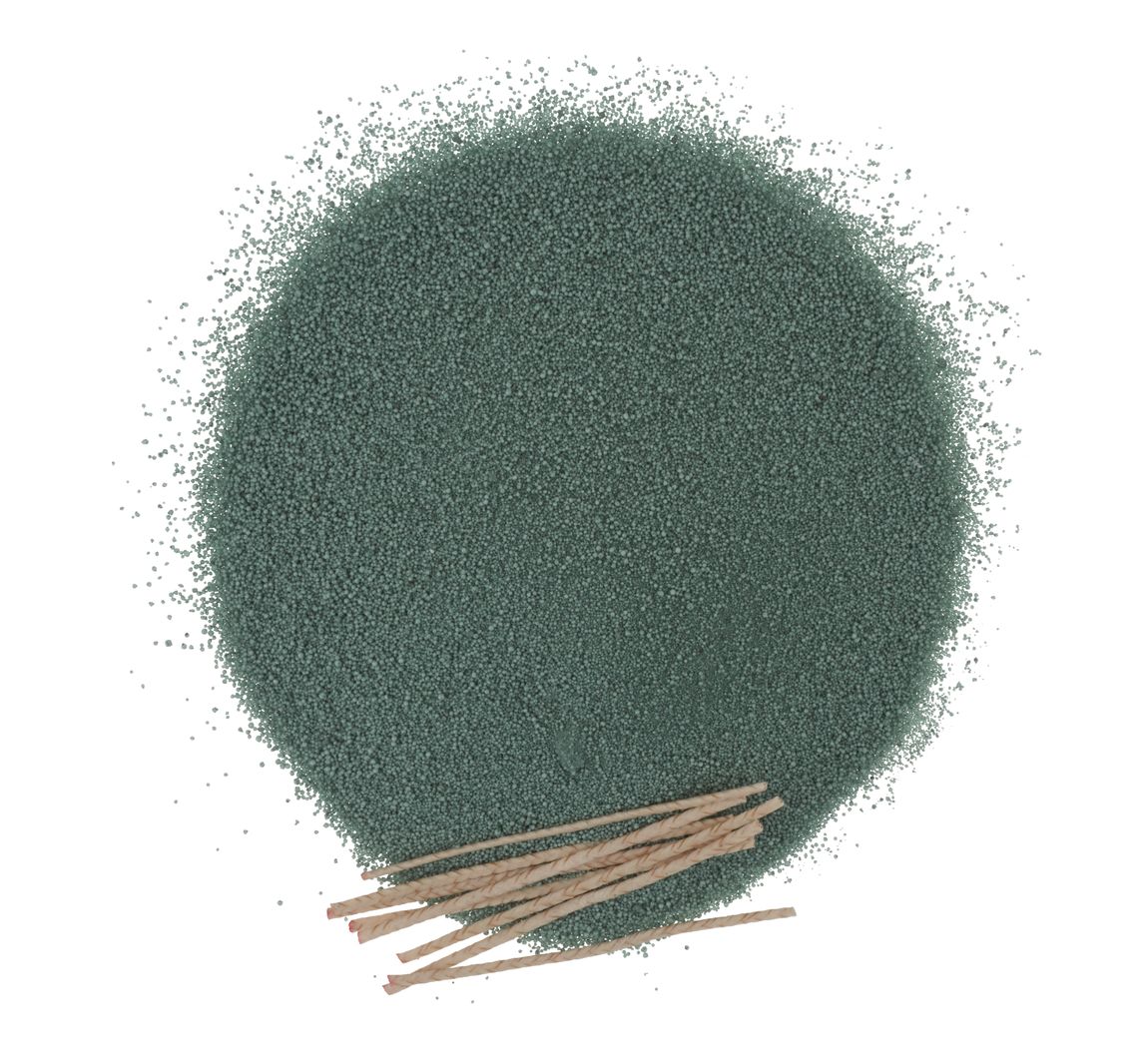 Kerzensand, 175 g - 8 Dochte, Pastell-Grün