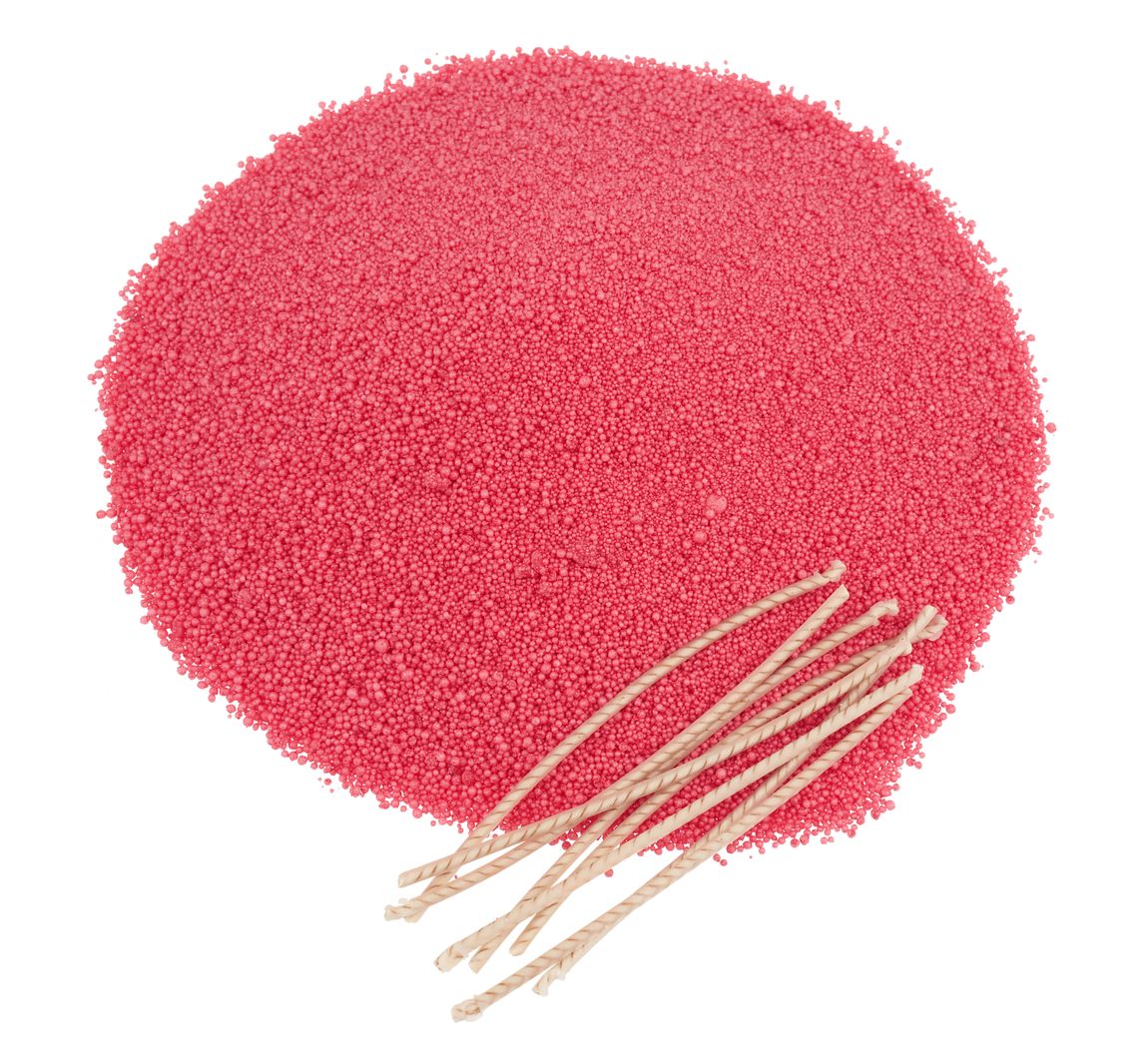 Kerzensand, 175 g - 8 Dochte, Pastell-Rot