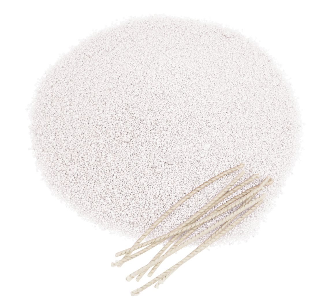 Kerzensand, 175 g - 8 Dochte, Pastell-Weiß