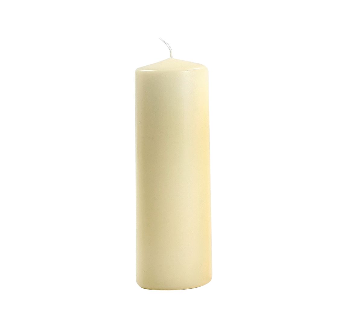 Stumpenkerze Flachkopf 100/50mm - Creme