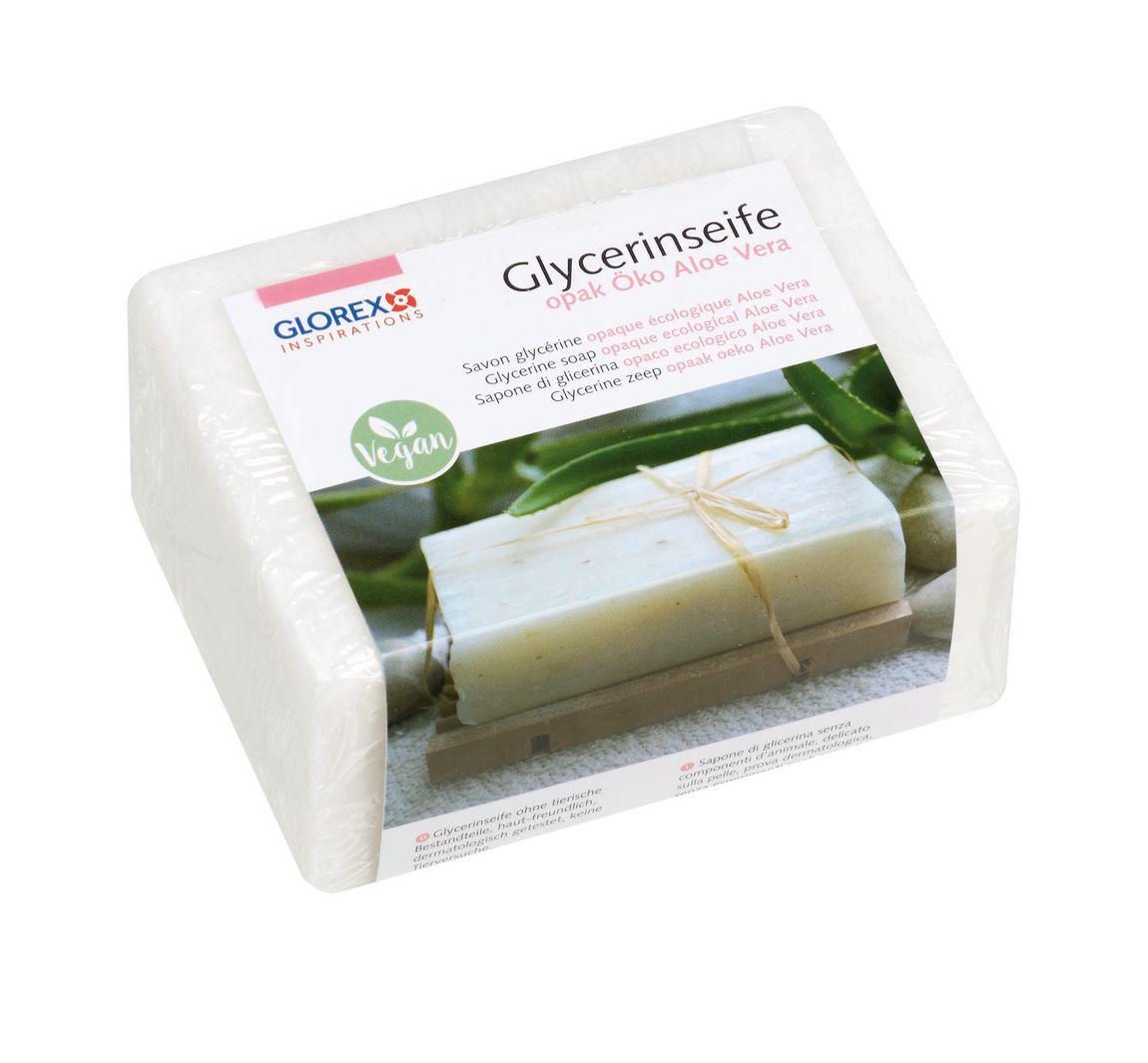 Glycerin Öko-Gießseife "Aloe Vera", opak - 500 g