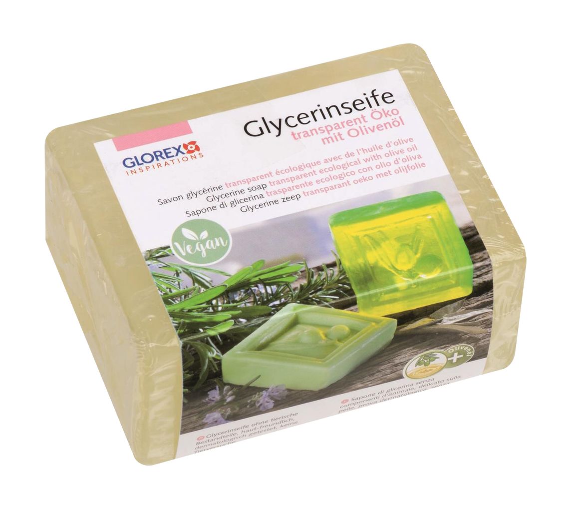 Glycerin Öko-Gießseife "Olivenöl", Transparent - 500 g