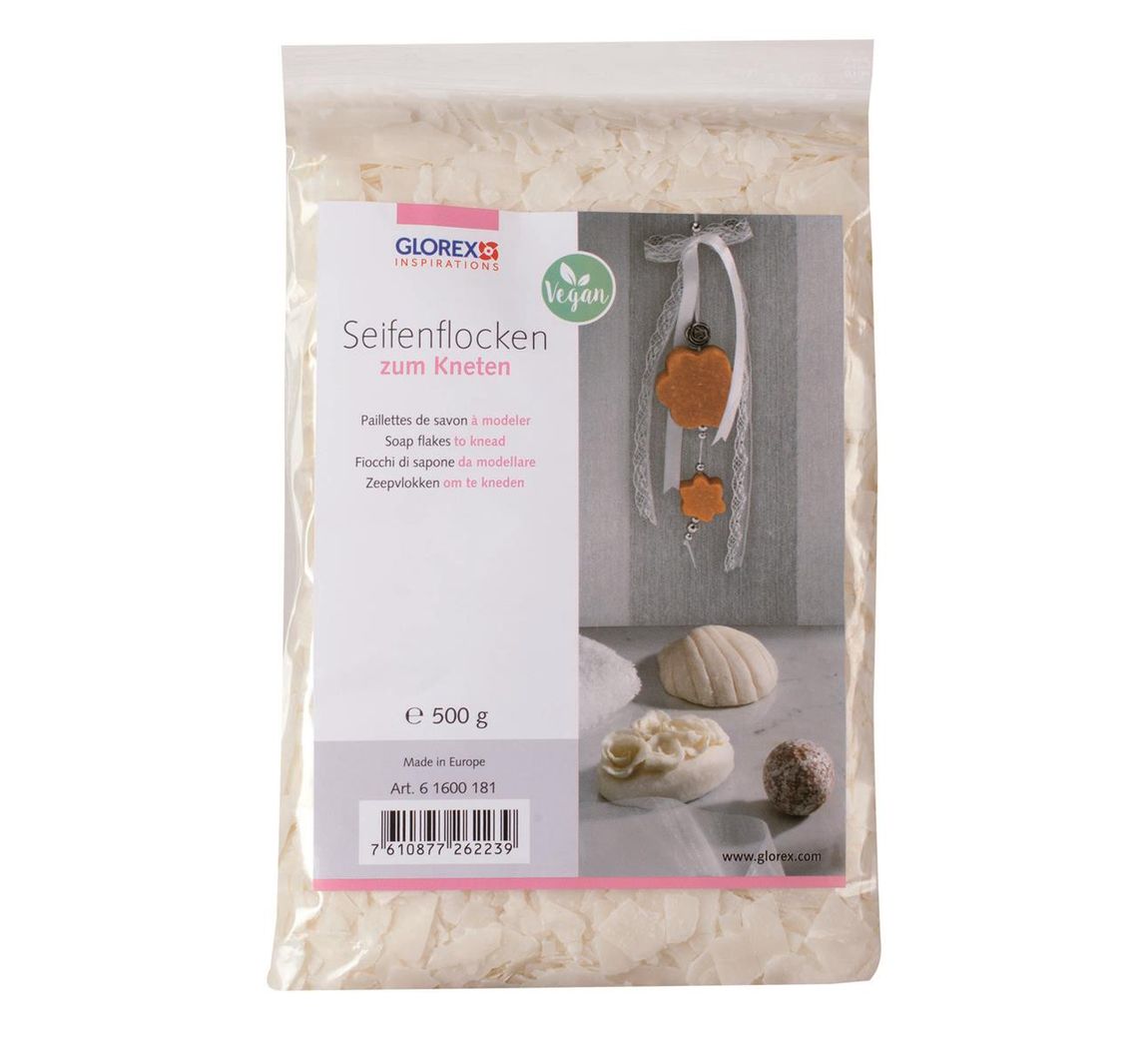 Seifenflocken zum Kneten, Weiss - 500 g