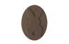 Reliefeinlage "Hase", oval