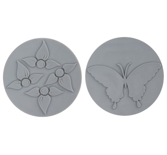 Reliefeinlagen-Set "Schmetterling, Blume"