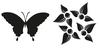 Reliefeinlagen-Set "Schmetterling, Blume"