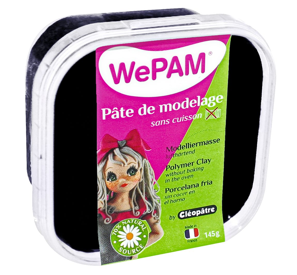 WePAM, lufthärtende Modelliermasse - Schwarz