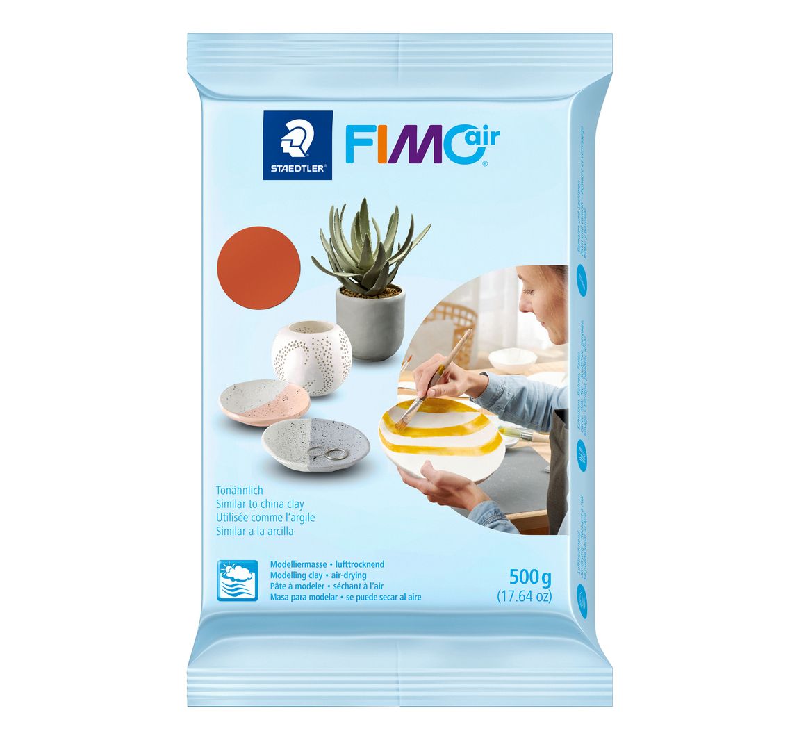 Modelliermasse "FIMOair", 500 g - Terrakotta