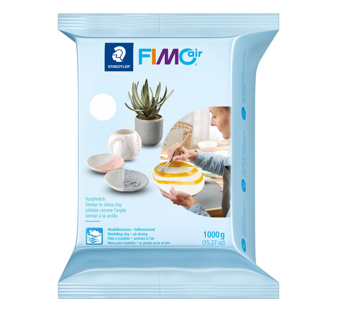 Modelliermasse "FIMOair", 1000 g - Weiß
