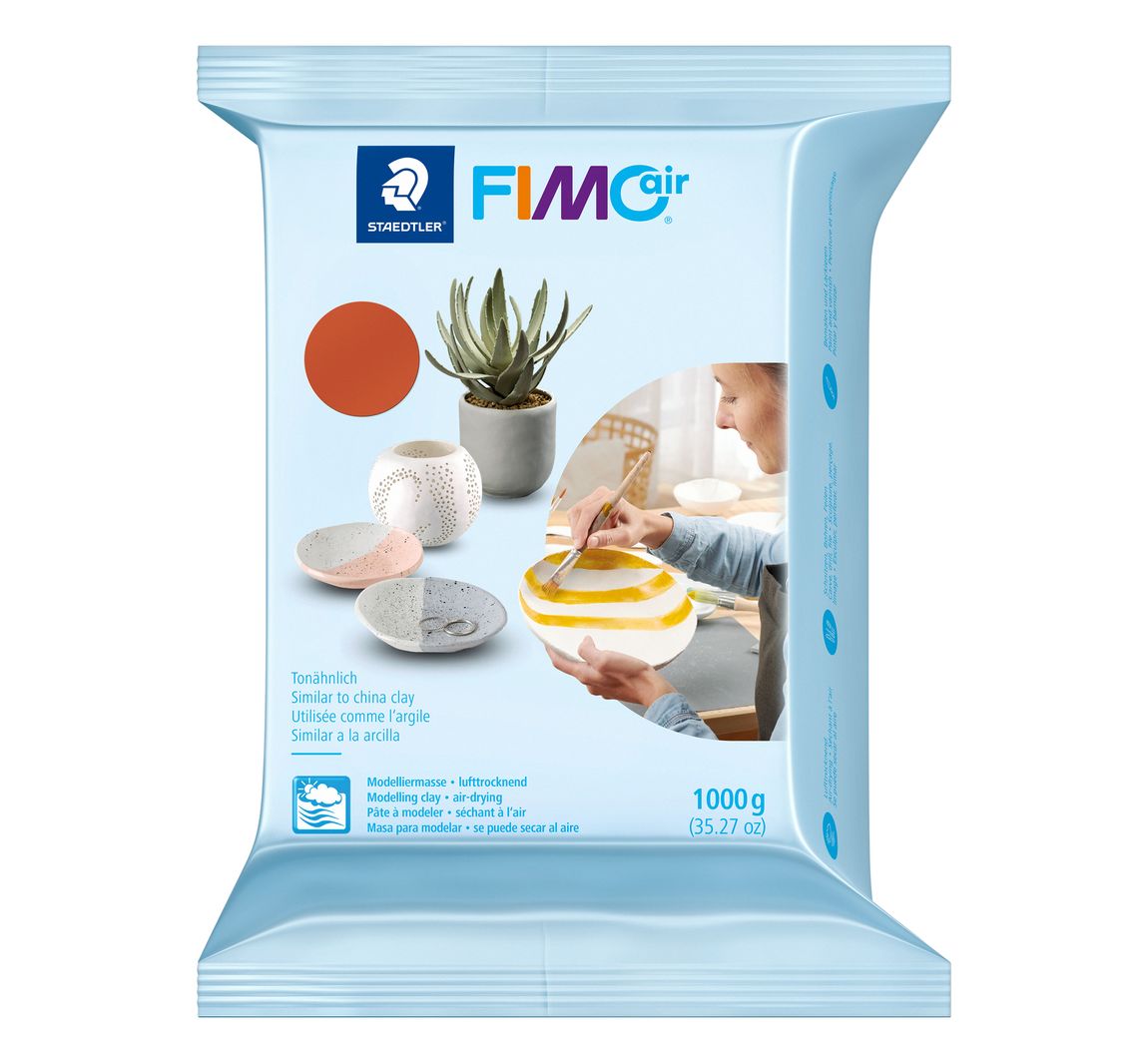 Modelliermasse "FIMOair", 1000 g - Terrakotta
