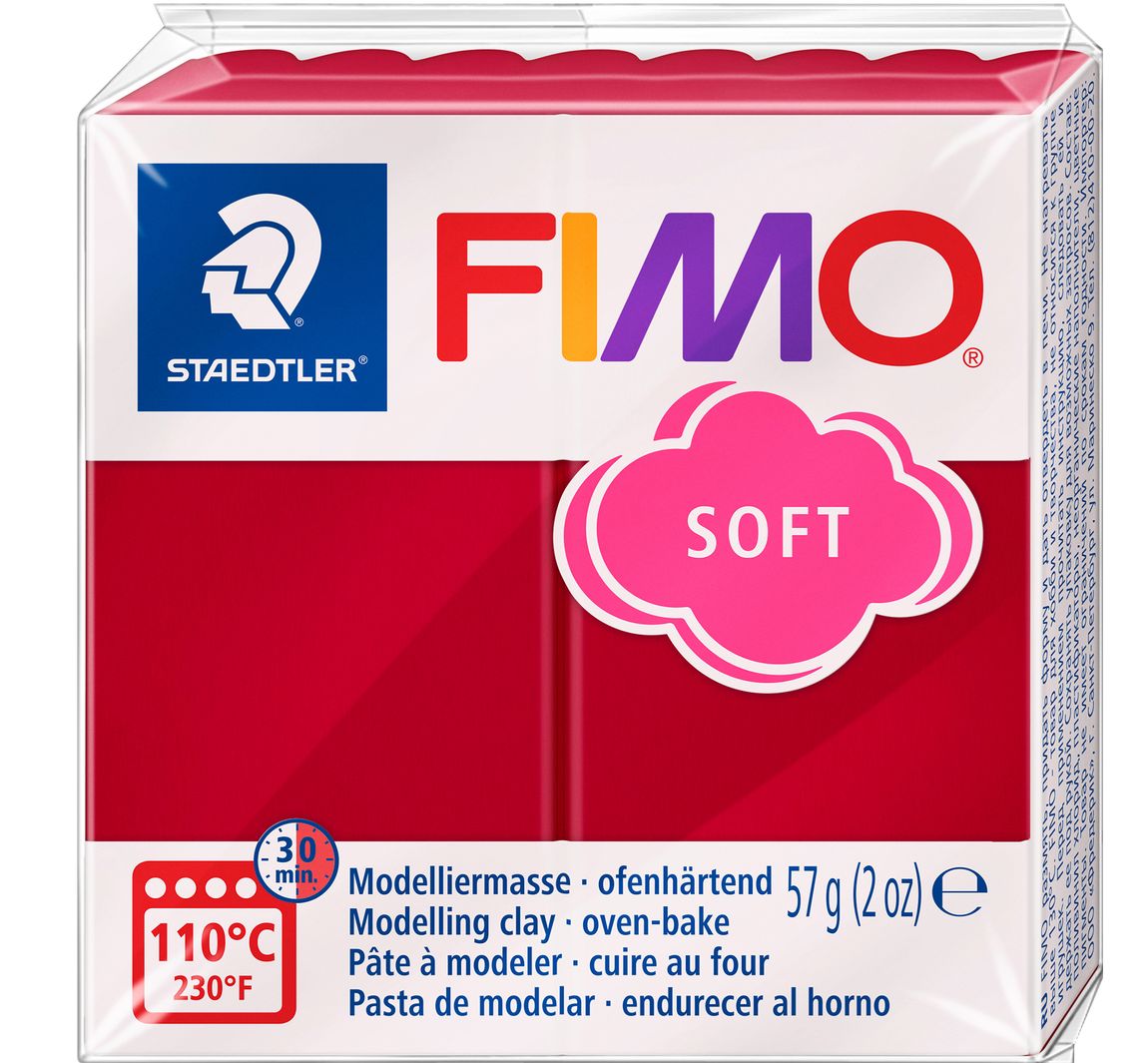 FIMO soft "Basic" - Kirschrot