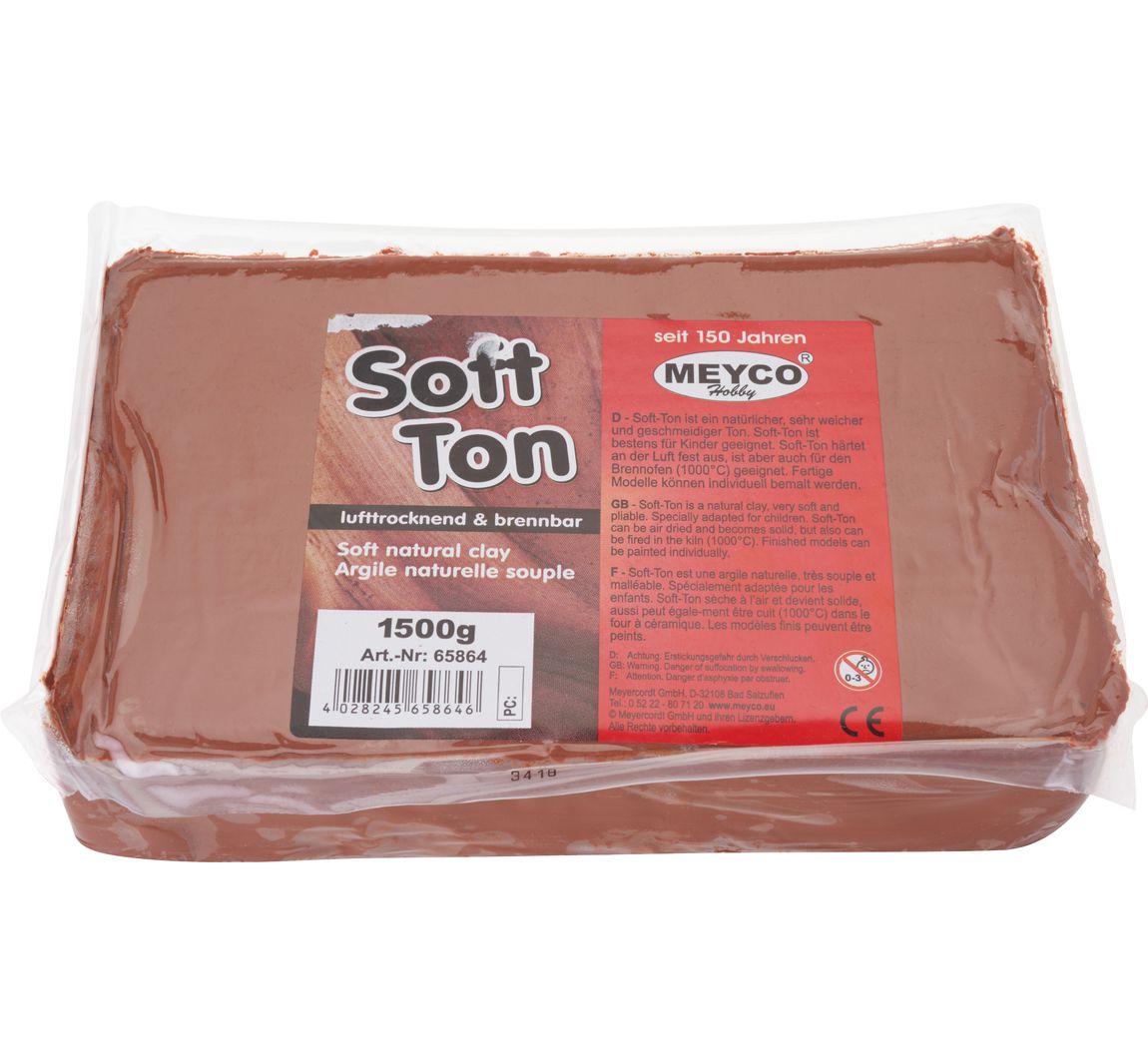 Soft-Ton, 1,5 kg - Terrakotta