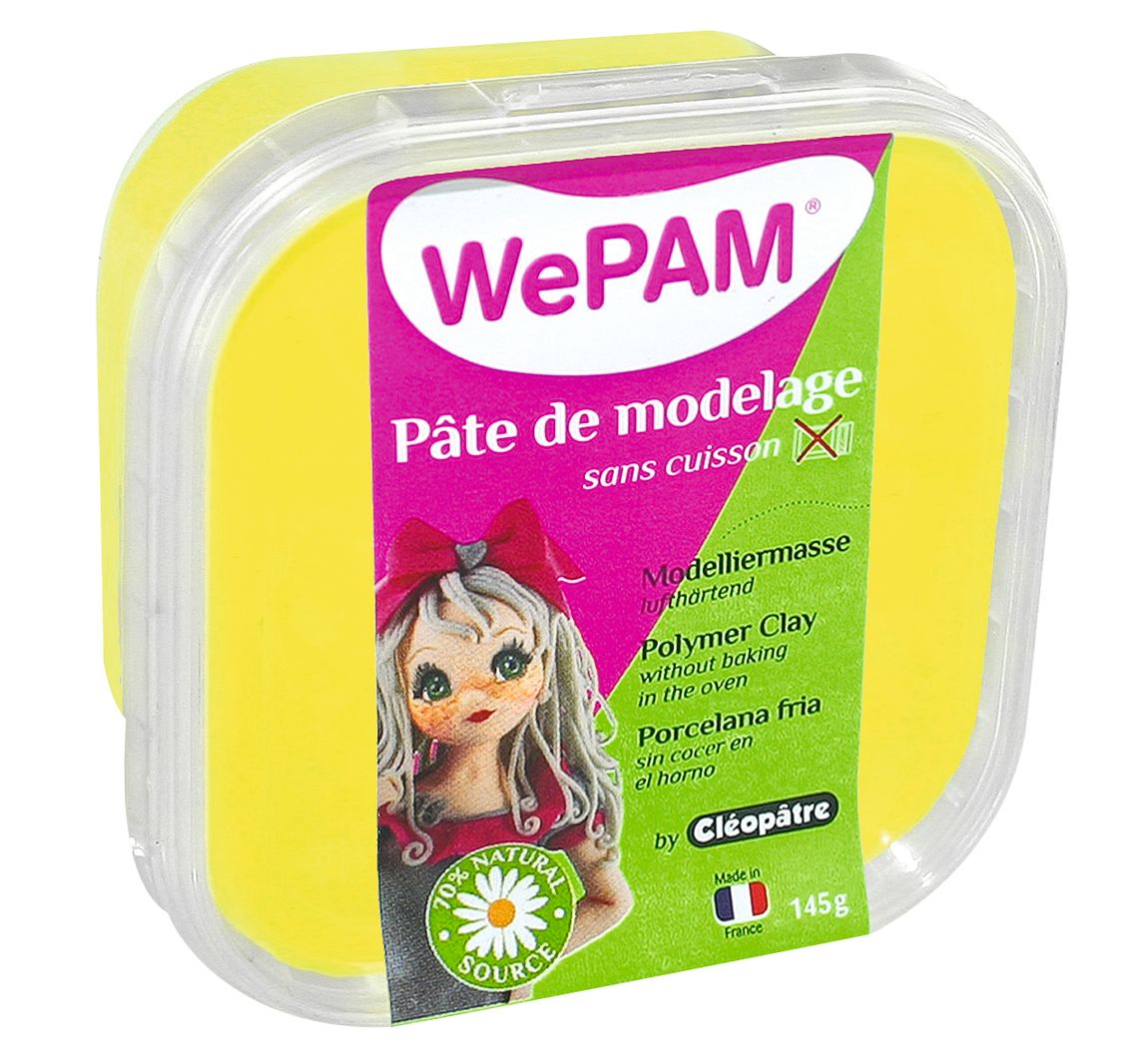 WePAM, lufthärtende Modelliermasse - Gelb