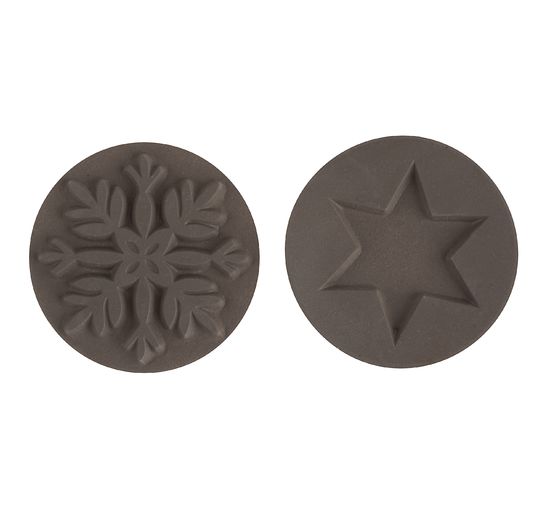 Reliefeinlage "Schneeflocke + Stern"