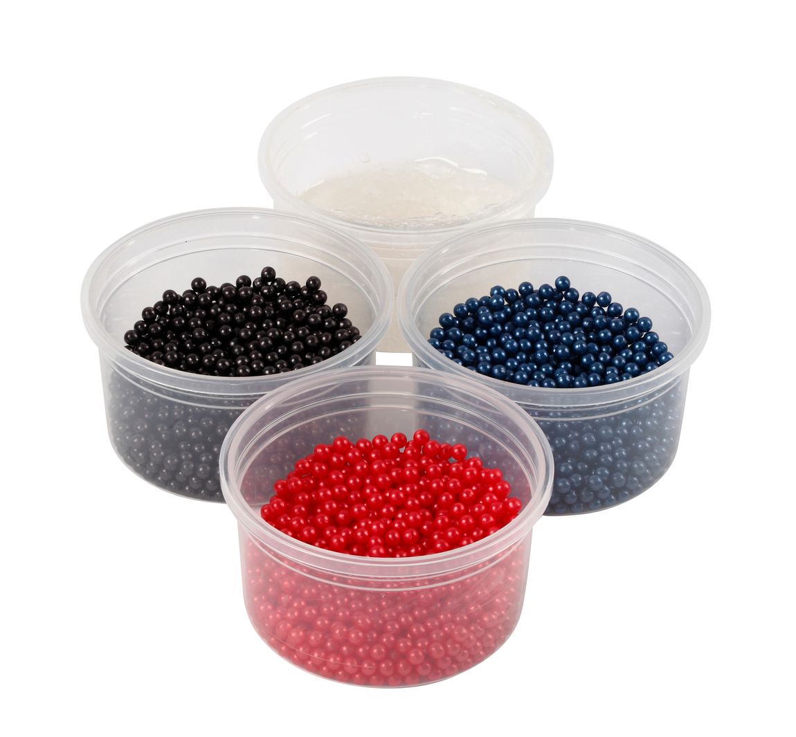 Pearl Clay Set - Blau/Rot/Schwarz
