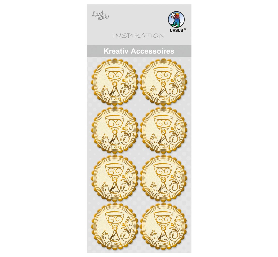 Kreativ-Accessoires "Kelch gold"