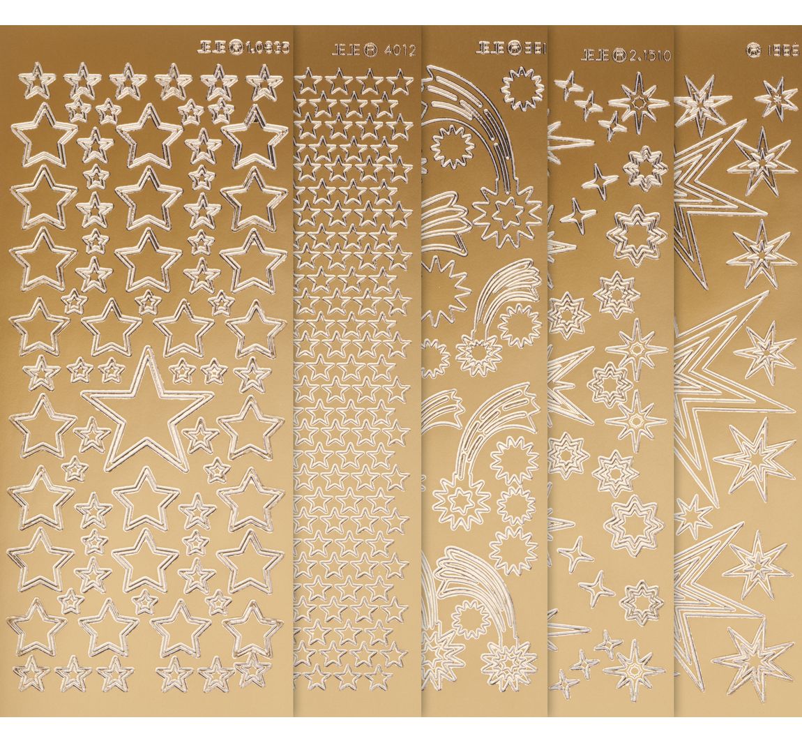 VBS Reliefsticker-Set "Sternenzauber" - Gold