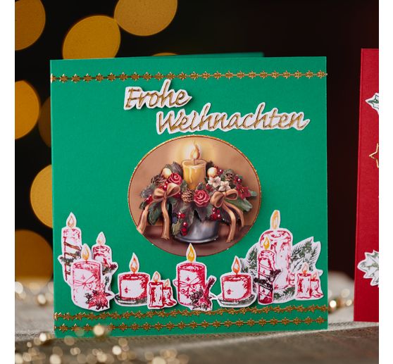 VBS Reliefsticker-Set "Frohe Weihnachten"