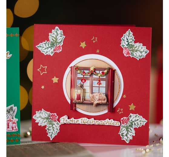 VBS Reliefsticker-Set "Frohe Weihnachten"