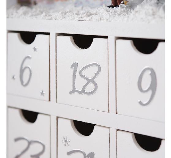 Relief sticker "Big Advent numbers"