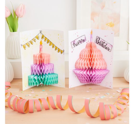 Double cards with envelopes "DIN long", 50 pieces