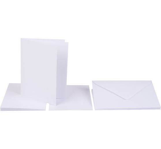Doppelkarten mit Umschlägen und Einlegeblättern
