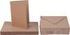 double cards with envelopes "Kraft paper", DIN A6, 50 pieces