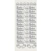 Reliefsticker "Ostern" Silber