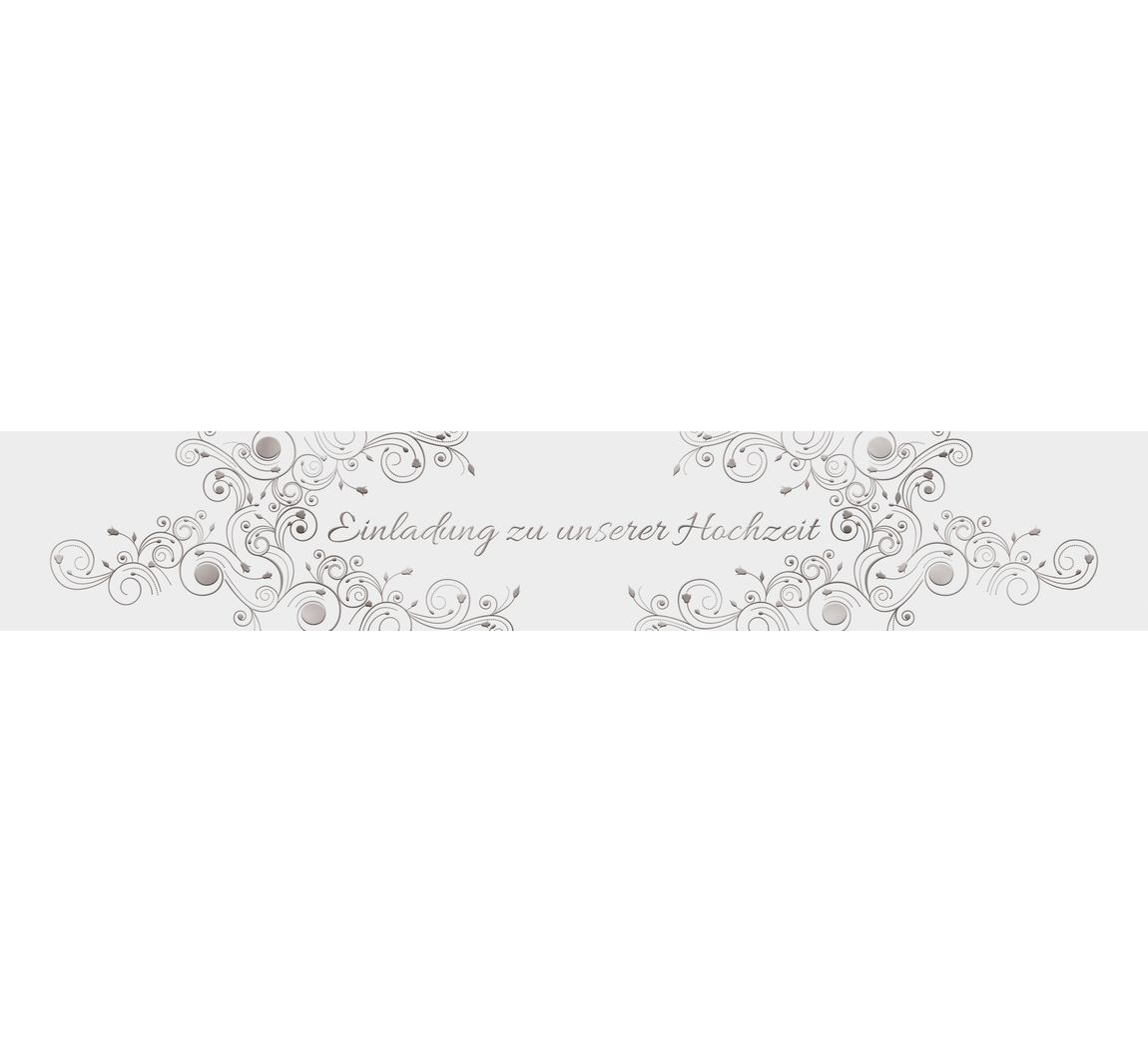 Banderole "Einladung zur Hochzeit"