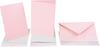Nacre-Double "Pastel"Cards, 5 pieces