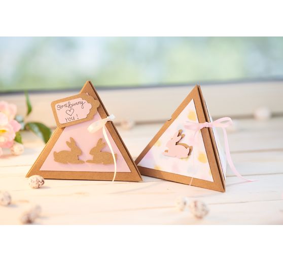 VBS Kraftkarton Geschenkbox "Pyramide"